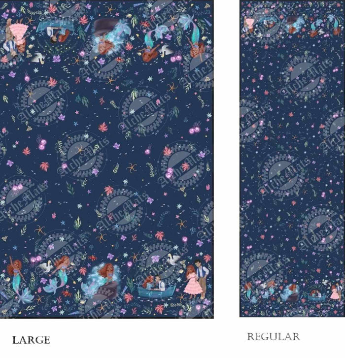 Preorder R31 FABRIC/VINYL Mermaid Double Border