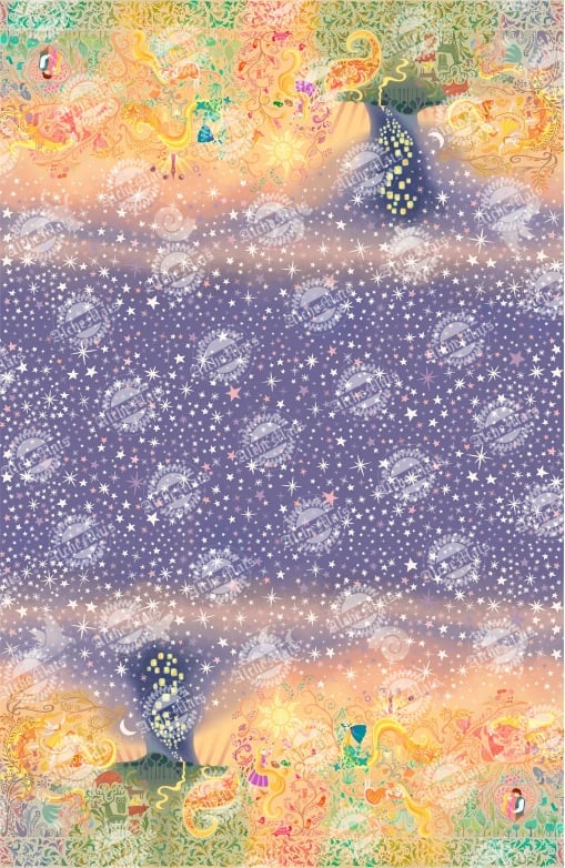 Preorder R31 FABRIC/VINYL Paintings On The Wall Double Border