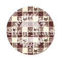 Preorder R31 Fabric/vinyl Poke Gingham Brown