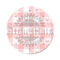 Preorder R31 Fabric/vinyl Poke Gingham Pink