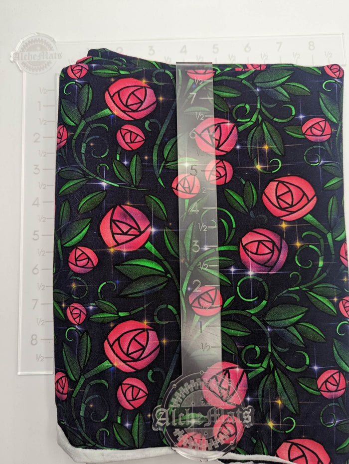 Preorder R31 Fabric/Vinyl Stained Glass Rose Coordinate
