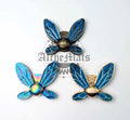 Retail Hardware Fairy Blue Glitter Enamel Magnet Snap