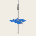 Royal Blue Sunraker Pole with built-in fold-away table and holders for 240cm umbrellas