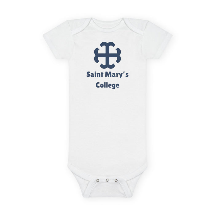 Saint Mary's College Baby Onesie | French Cross | Belles | Better in Blue Co.