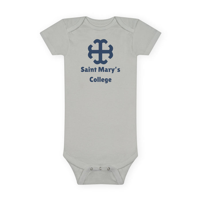 Saint Mary's College Baby Onesie | French Cross | Belles | Better in Blue Co.