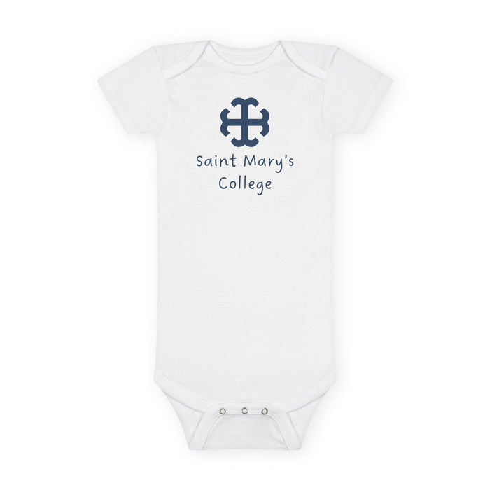 Saint Mary's College Baby Onesie | French Cross | Better in Blue Co.
