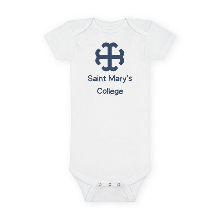 Saint Mary's College Baby Onesie | French Cross | Better in Blue Co.