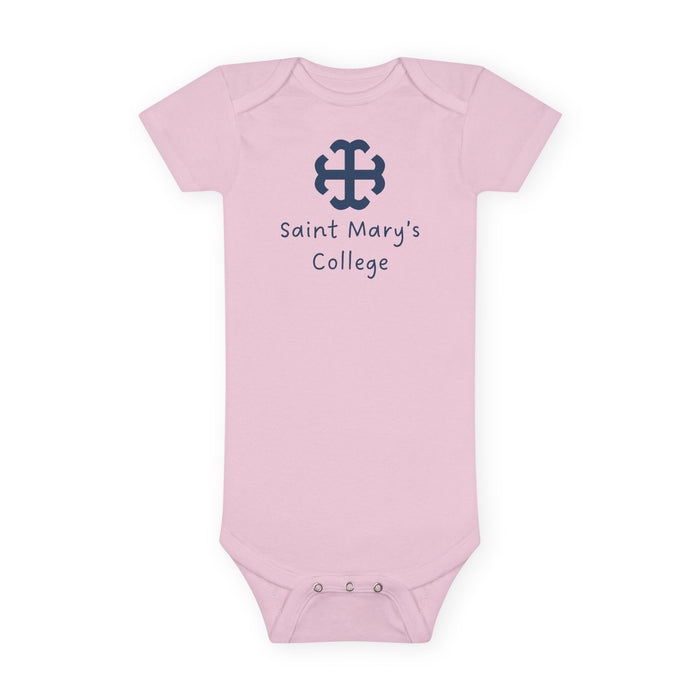 Saint Mary's College Baby Onesie | French Cross | Better in Blue Co.