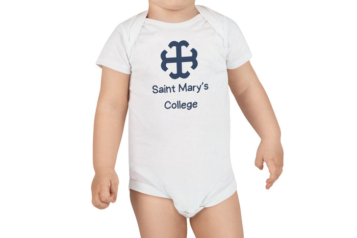 Saint Mary's College Baby Onesie | French Cross | Better in Blue Co.