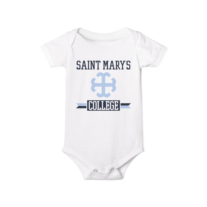 Saint Mary's College Baby Onesie No. 1 | French Cross | Better in Blue Co.