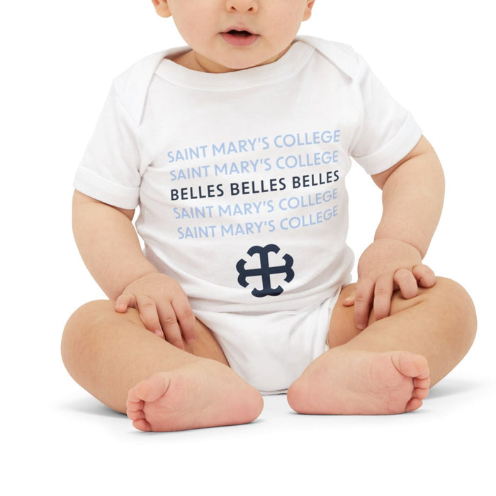 Saint Mary's College Baby Onesie No. 2 | French Cross | Better in Blue Co.