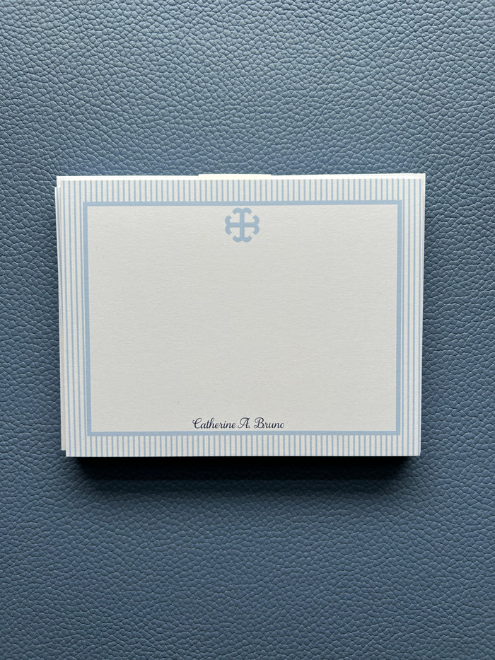 Saint Mary's College Belles Blue Striped Stationery Sets | Personalization Available