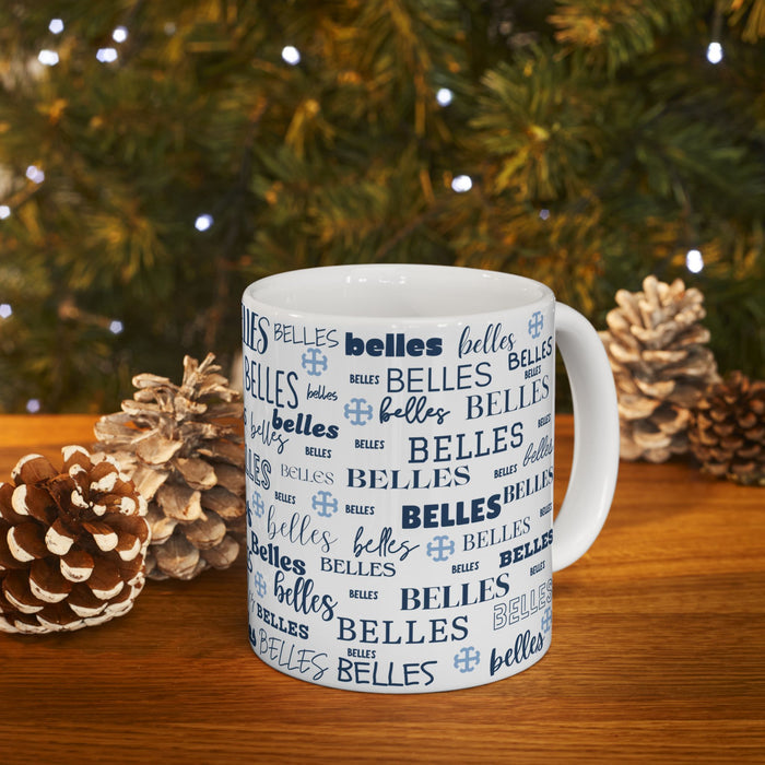 Saint Mary's College Belles Ceramic Mug | French Cross | Smick | Better in Blue Co.
