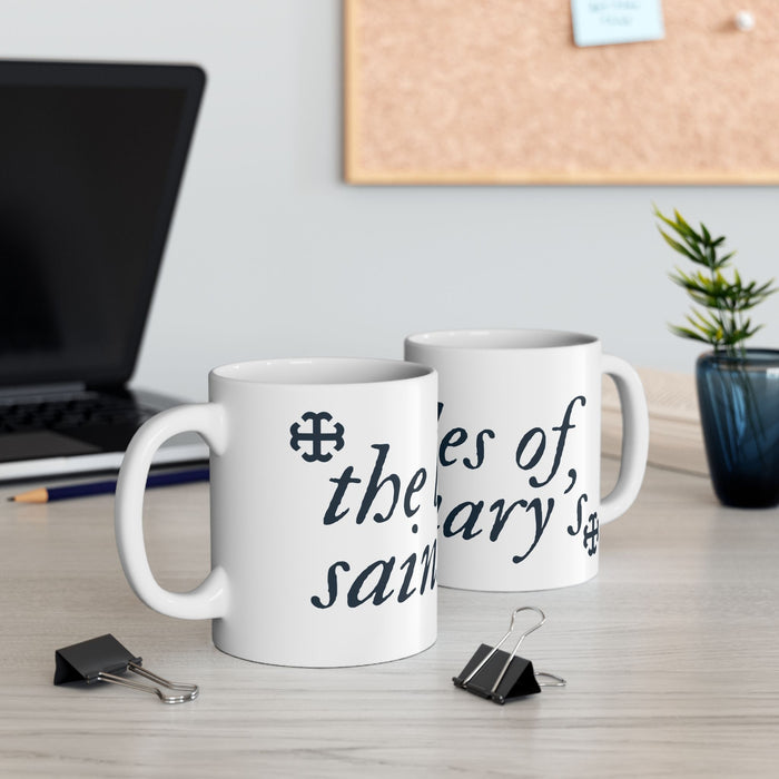 Saint Mary's College "Belles of Saint Mary's" Mug | French Cross | Better in Blue Co.