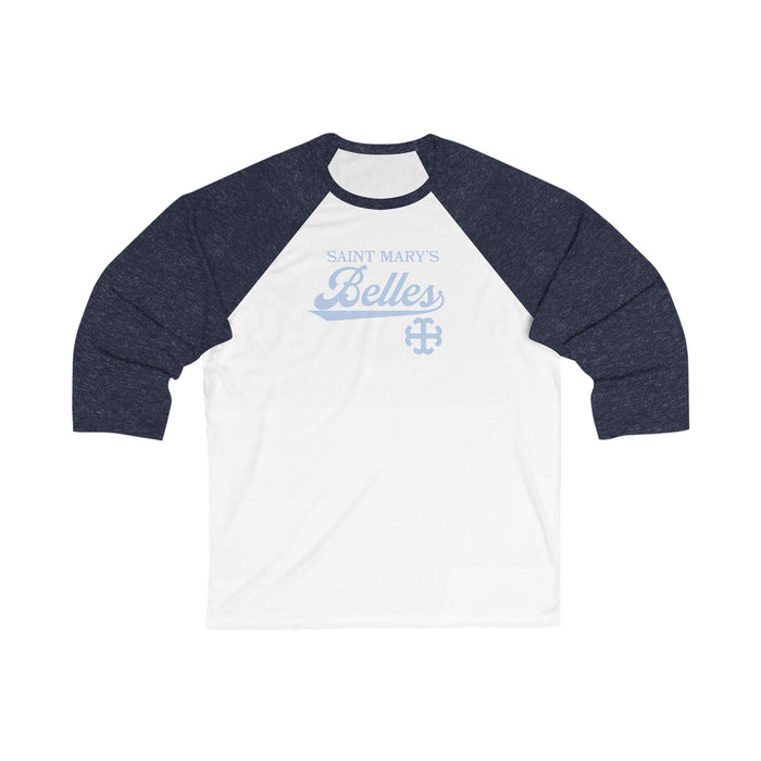 Saint Mary's College Belles Unisex 3\4 Sleeve Tee | French Cross | Better in Blue Co.