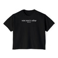 Saint Mary's College Black Boxy Tee | Gothic Font | Better in Blue Co.