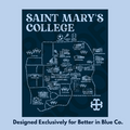 Saint Mary's College Campus Map | Small Business | Home Decor | Better in Blue Co.
