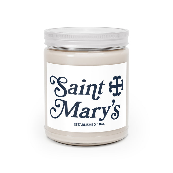 Saint Mary's College Candle | Better in Blue Co. | French Cross | 1844