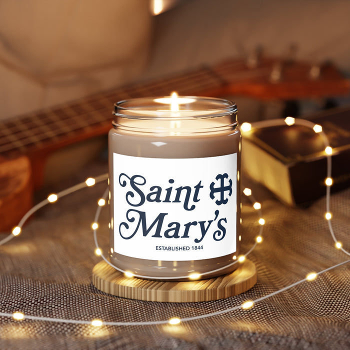 Saint Mary's College Candle | Better in Blue Co. | French Cross | 1844