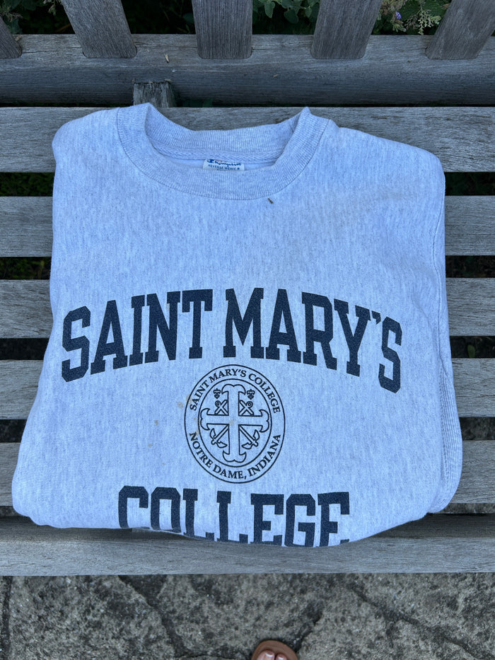 Saint Mary's College Champion Reverse Weave Crewneck Small or Medium