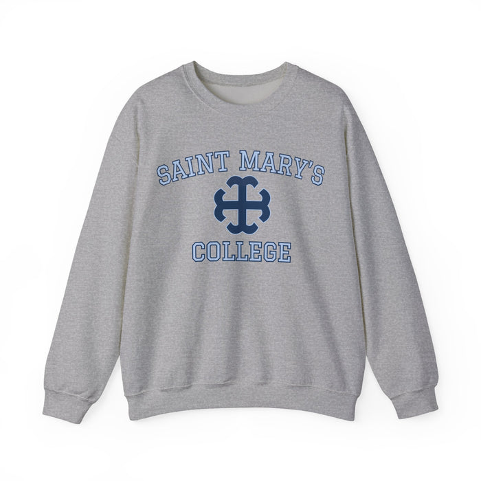 Saint Mary's College Crewneck Navy/Belles Blue | Smick | French Cross