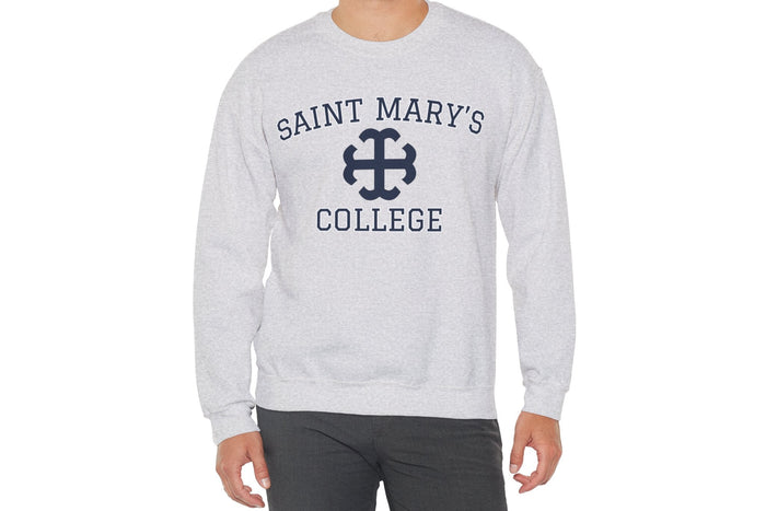 Saint Mary's College Crewneck Navy/White | Smick | French Cross | Better in Blue Co.