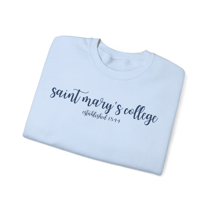 Saint Mary's College Crewneck | Smick | 1844 | Better in Blue Co.