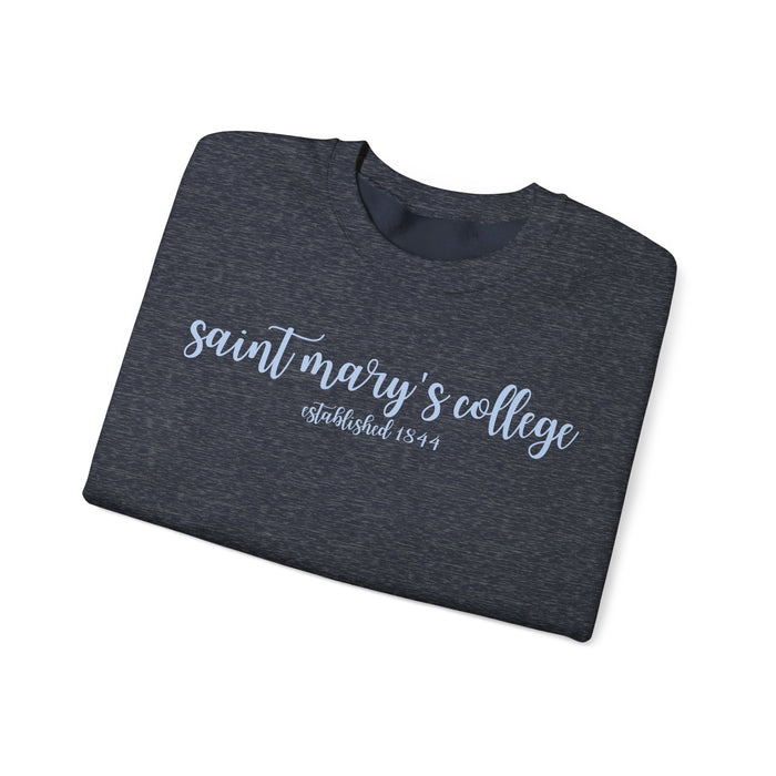 Saint Mary's College Crewneck | Smick | 1844 | Better in Blue Co.