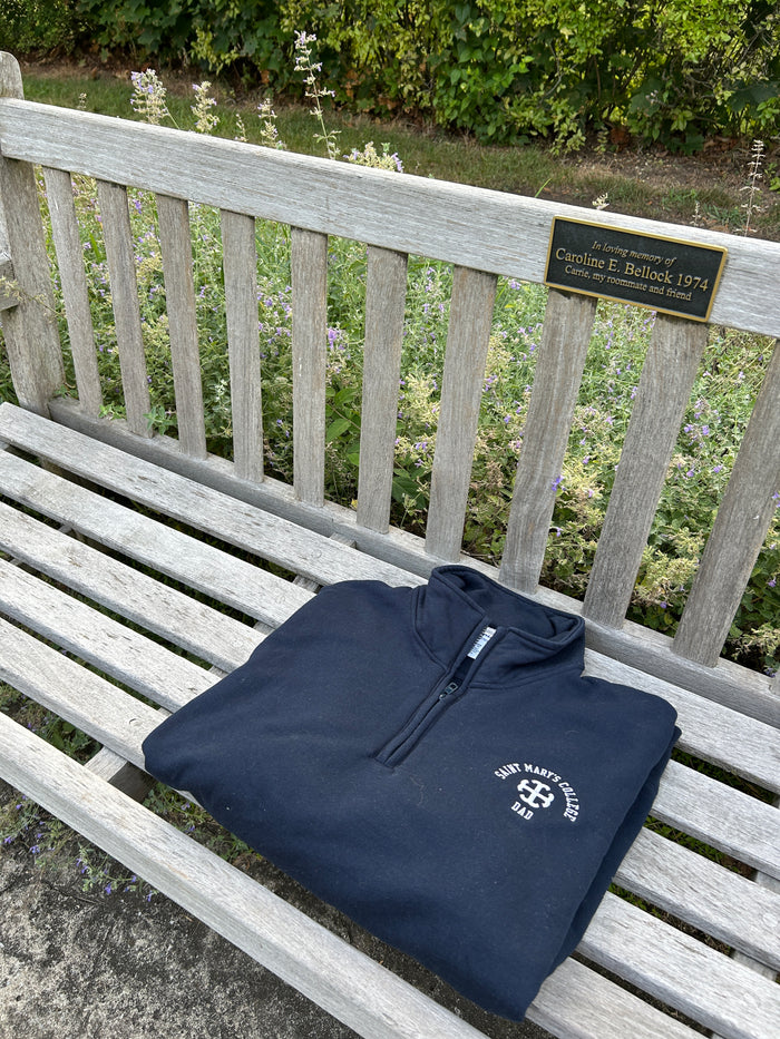 Saint Mary's College Dad Navy Blue League Quarter Zip Large