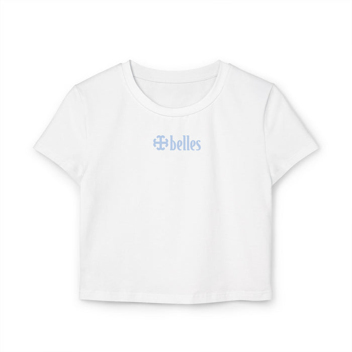 Saint Mary's College French Cross Belles Baby Tee | Belles Blue | Better in Blue Co.