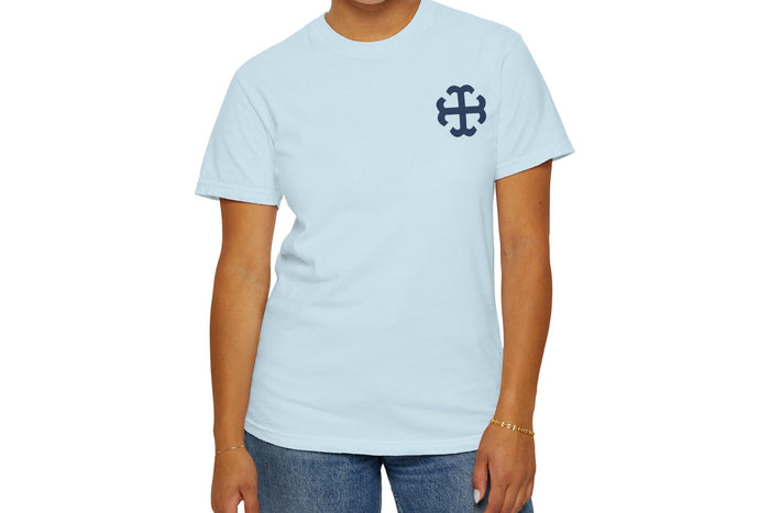 Saint Mary's College French Cross Tee | Smick | Belles Blue
