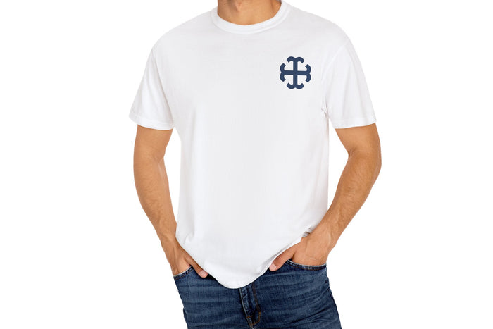 Saint Mary's College French Cross Tee | Smick | Belles Blue