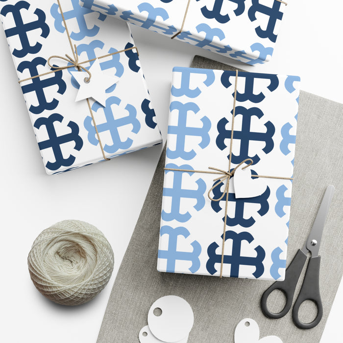 Saint Mary's College French Cross Wrapping Paper No. 1 | Notre Dame, IN | Belles| Smick | Better in Blue Co.