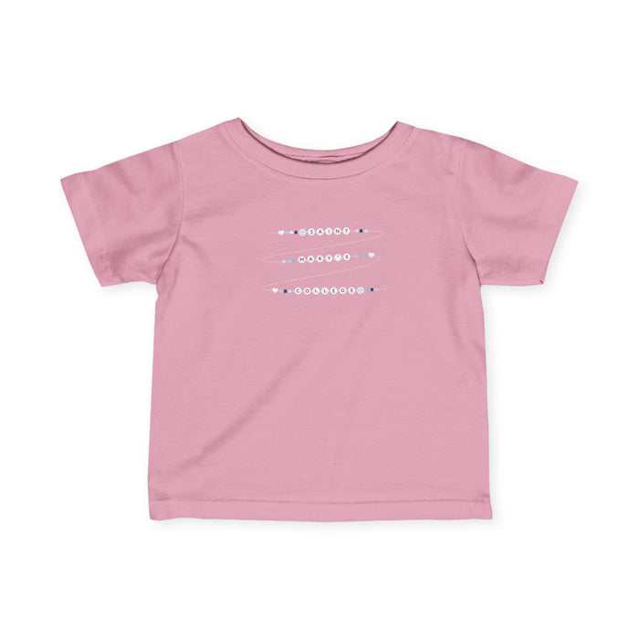 Saint Mary's College Friendship Bracelet Infant Fine Jersey Tee| Belles Blue | Smick | Better in Blue Co.