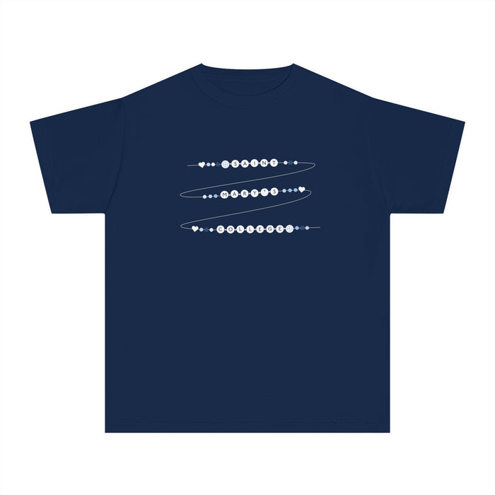 Saint Mary's College Friendship Bracelet Youth Midweight Tee | Belles Blue | Smick | Better in Blue Co.