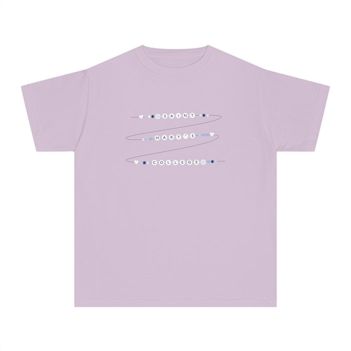 Saint Mary's College Friendship Bracelet Youth Midweight Tee | Belles Blue | Smick | Better in Blue Co.