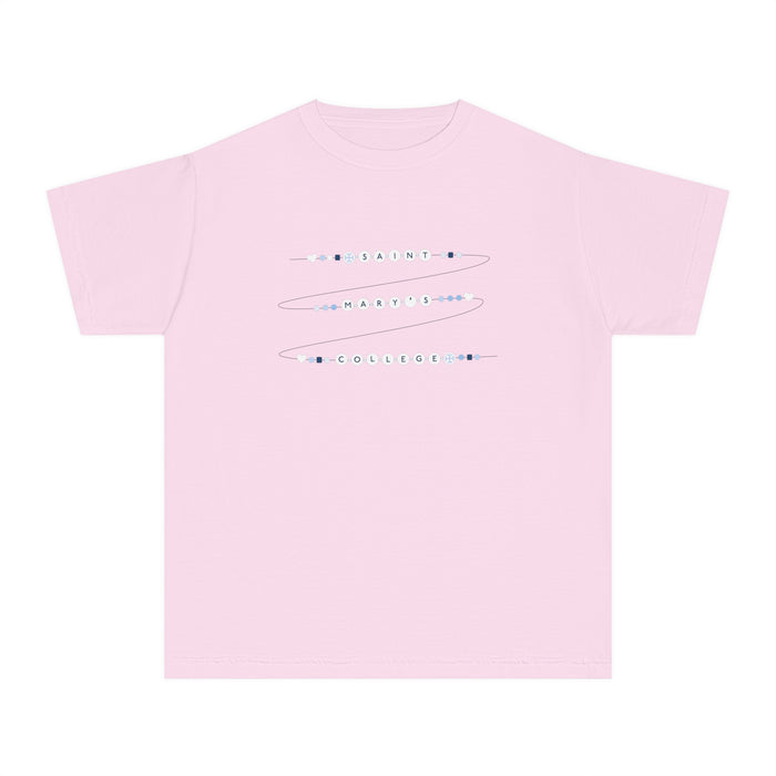 Saint Mary's College Friendship Bracelet Youth Midweight Tee | Belles Blue | Smick | Better in Blue Co.