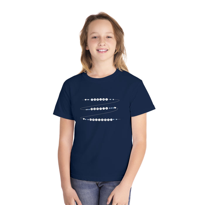 Saint Mary's College Friendship Bracelet Youth Midweight Tee | Belles Blue | Smick | Better in Blue Co.