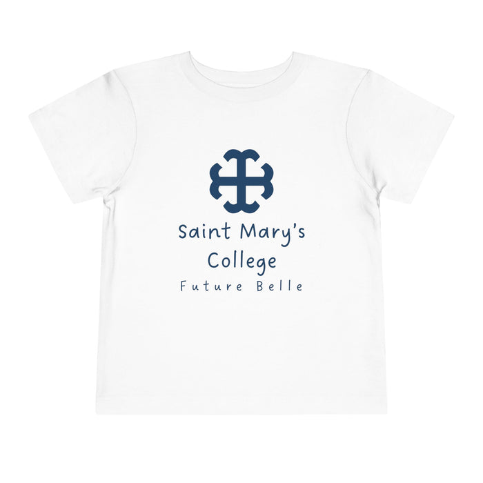 Saint Mary's College Future Belle Toddler Short Sleeve Tee | French Cross | Better in Blue Co.