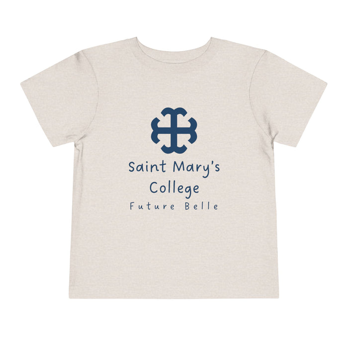 Saint Mary's College Future Belle Toddler Short Sleeve Tee | French Cross | Better in Blue Co.