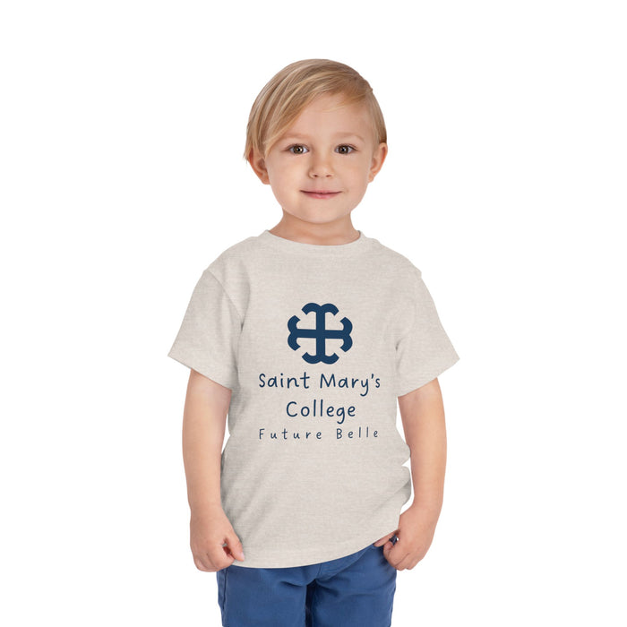 Saint Mary's College Future Belle Toddler Short Sleeve Tee | French Cross | Better in Blue Co.