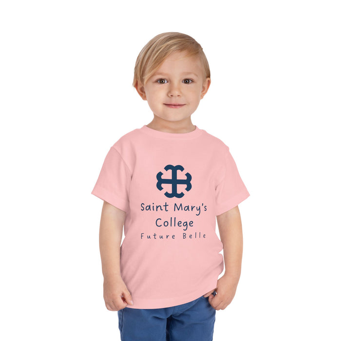 Saint Mary's College Future Belle Toddler Short Sleeve Tee | French Cross | Better in Blue Co.