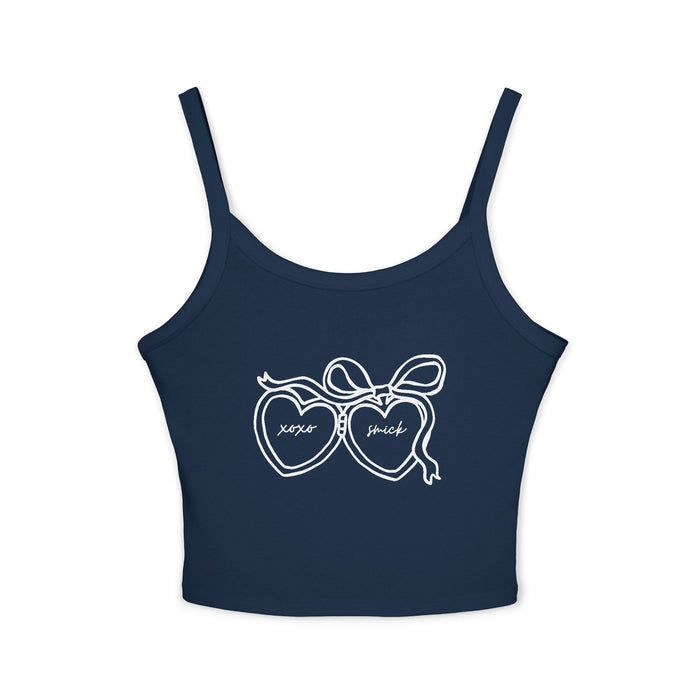 Saint Mary's College Heart Locket Coquette Tank Top | Belle | Smick | French Cross | Better in Blue Co.