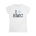 Saint Mary's College "I Heart SMC" Women's Softstyle Tee | French Cross | Belles Blue | Better in Blue Co.