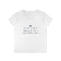 Saint Mary's College "I'm a Smick Mom" Ladies' V-Neck T-Shirt