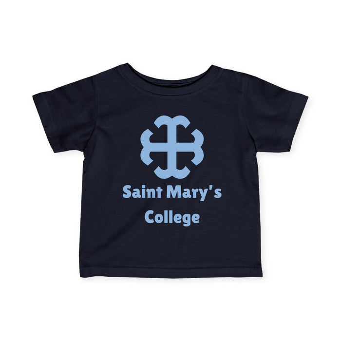 Saint Mary's College Infant Tee No. 2 | French Cross | Navy Blue | Better in Blue Co.