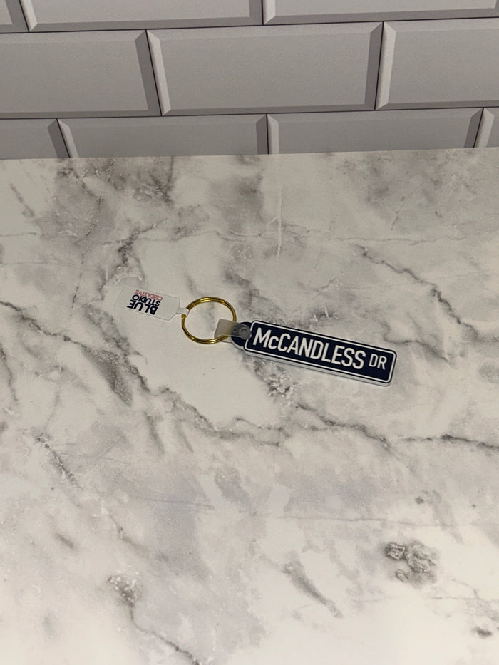 Saint Mary's College Keychains | The Avenue | The Ave | Le Mans Dr | Better in Blue Co.