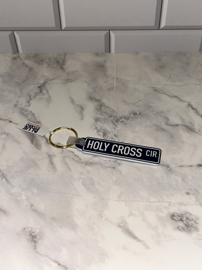 Saint Mary's College Keychains | The Avenue | The Ave | Le Mans Dr | Better in Blue Co.
