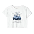 Saint Mary's College Ladies Club Golf Inspired Crop Top | Belles Blue | French Cross | Better in Blue Co.