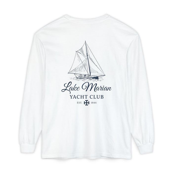 Saint Mary's College Lake Marian Yacht Club Long Sleeve | French Cross | Est. 1844 | Better in Blue Co.
